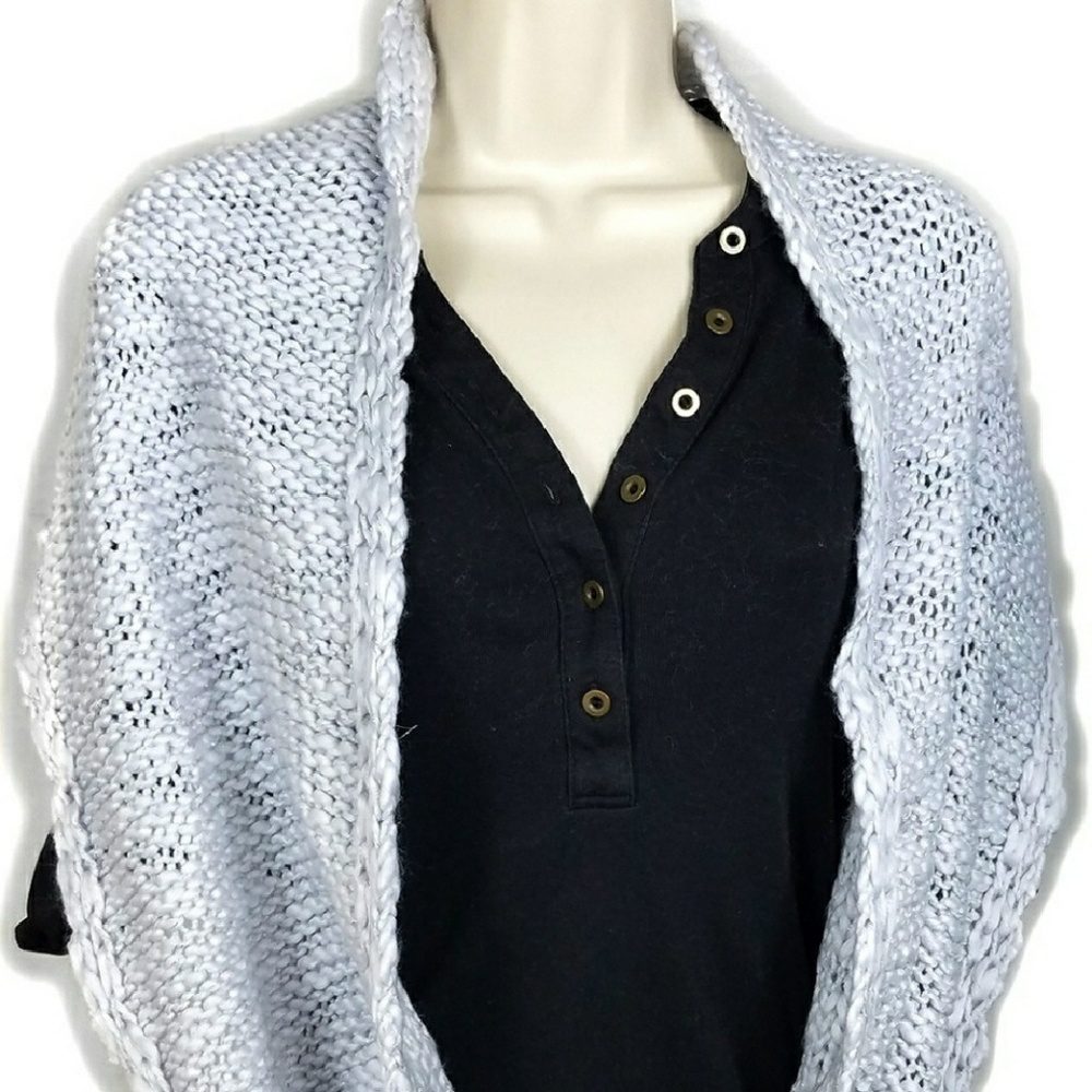 ❄2/$15 BCBGeneration Sparkly Gray Infinity Scarf - Picture 2 of 5